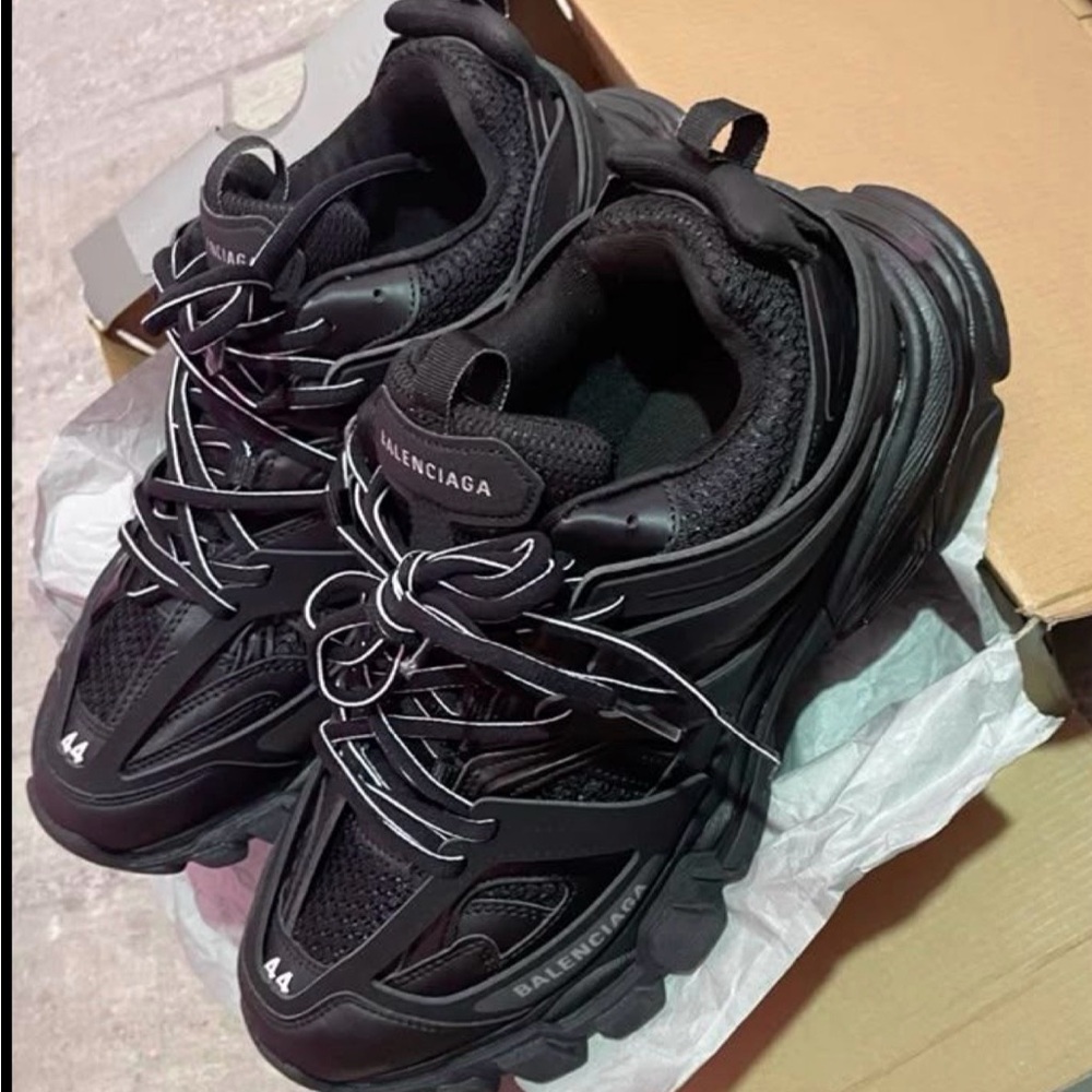 Balenciaga Black Athletic Shoes
